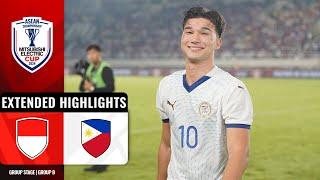  Indonesia vs Philippines  (ASEAN Mitsubishi Electric Cup 2024: Group Stage Extended Highlights)