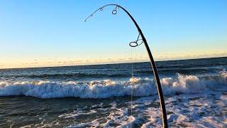 Surf Fishing on Sand and Stones as Fall Run Progresses!