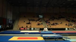 ZHIGALOVA Ekaterina (RUS) - 2015 Trampoline Worlds - Qualification Double Mini Routine 1