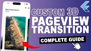 FLUTTER Custom 3D Page Transition, Cool Flutter ANIMATION, Transition Animation | Flutter Tutorial