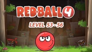 Cartoon game Red ball 4 - Lelel 53-56. Мультфильм игра Red Ball 4 -уровни с 53 по 56