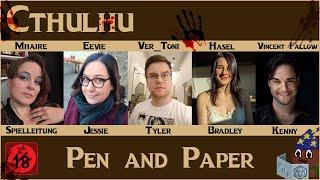 Cthulhu Rollenspiel Horror mit Vincent Fallow, Toni Michael Sattler, Mhaire Stritter, Eevie Demirte