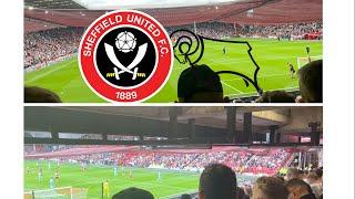 Krystian Bielik starts the bounce and cracking away atmosphere!! Sheffield United vs Derby County!!