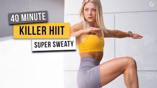 40 MIN FREAKY FRIDAY HIIT WORKOUT - Full Body, No Equipment, Circuit Training(HIIT IT HARDER DAY 19)