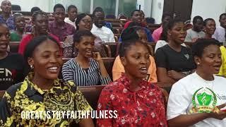 Community Hymn singing of Great is Thy Faithfulness by Ondo State Choir