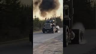 Peterbilt Launch C15 on meth …Scary machine  #shortvideo #diesel #trucks