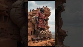 African Tribes Maasai Giants Unloading Grains #ai#fusion#africa#shorts#shortsfeed#tribe#tribal#aiart