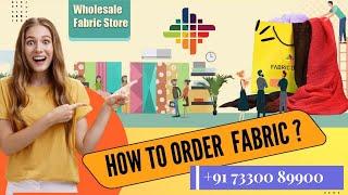 How to order fabrics from Fabric Depot online store? (English)