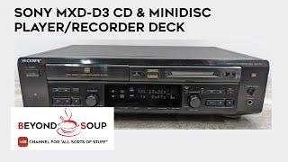 Vintage Sony MXD-D3 CD & Minidisc Combo Player Working Demo