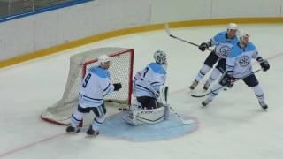 Alexander Salak and Alexey Krasikov pre game warmup