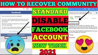 How to reopen go to community standards facebook disabled account || Your account has been disabled