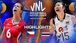 Czechia  vs. Thailand  - Highlights | Week 2 | Women's VNL 2025