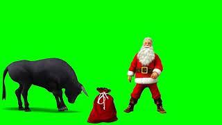 ФУТАЖ ДЕД МОРОЗ И БЫК 2021 ФУТАЖИ ХРОМАКЕЙ На Зелёном Фоне GREEN SCREEN HAPPY NEW YEAR Kino Tronn