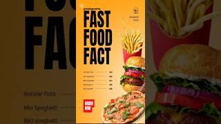 Fast Food Fact You Need To Know! #facts #food #fastfood #wowfact