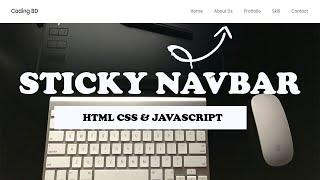 Sticky Navigation Bar On Scroll Using Vanilla Javascript