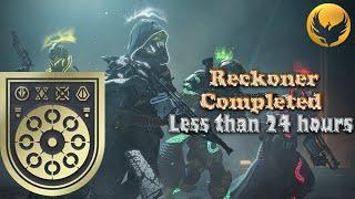 Destiny 2 : How I got the Reckoner Seal in less than 24 hours