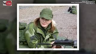 Beautiful swedish army girls