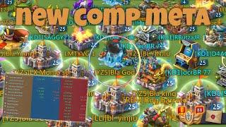 Lords Mobile -  T5/T4 new comp for defend MIX? Rally trap took 3 rallies from ocrBR without burn