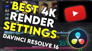 Davinci Resolve 1080p/1440p/4k Render Settings - BEST SETTINGS FOR YOUTUBE!!