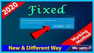 Your licence will expire soon windows 10 / 2020 | Windows 10 | Msquare iT