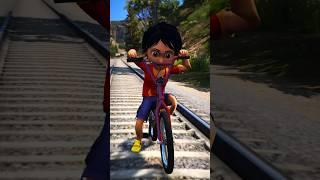 GTA V: SHIVA STOPPING THOMAS THE TRAIN #shorts #trains