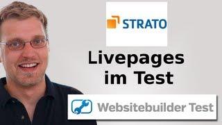 Strato Homepage Baukasten Livepages im Test | Websitebuilder Test