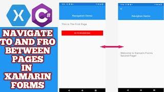 Navigation in Xamarin Forms | Navigate between pages in Xamarin Forms | Navigation Page in Xamarin