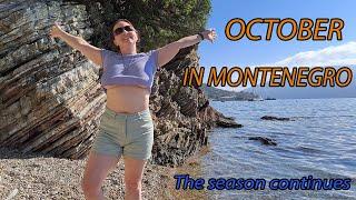 October in Montenegro. Is it still possible to sunbathe and swim? Sea, mountains. Mila Naturist.