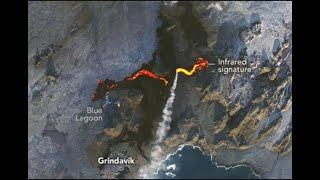 Iceland Panic: 15 minutes after Iceland volcano new eruption,a river lava flows over the Blue Lagoon