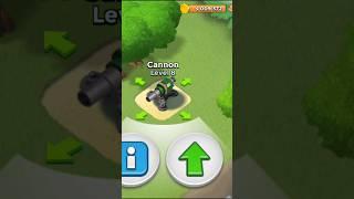 Boom Beach: Cannon Levels 1-25 #shorts