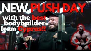 MY NEW CHEST WORKOUT WITH THE BEST BODYBUILDER FROM CYPRUS!