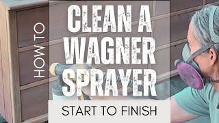 How to clean a Wagner sprayer - step by step