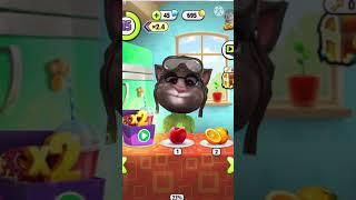 Talking tom animation - mukbang orange apple strawberry cake