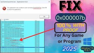 Fix 0xc000007b error in application |  Any Game & Program