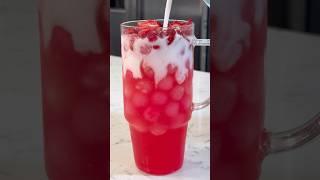 Pink drink at home#pinkdrink#pinkdrinkathome#starbucks#pinkdrinkrecipe#drinks#refresher #Recipe