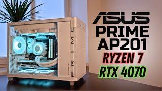 ASUS Prime AP201 White Micro ATX Gaiming Build | AMD Ryzen 7 7700 | NVIDIA RTX 4070