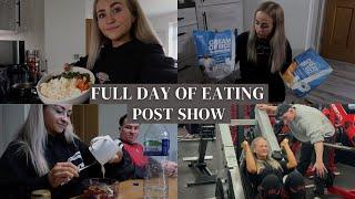 Full Day of Eating | HONEST Update at 3 Weeks Post Show | Natural Female Bodybuilding