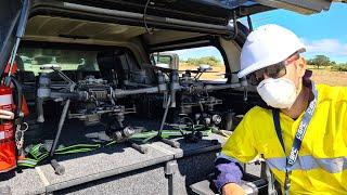 Our drone vehicle setup for Powerline Inspections