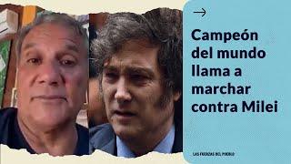 Campeón del mundo del ´86 llama a apoyar a los jubilados  en el Congreso