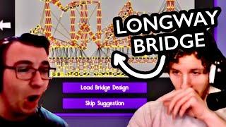 Streamers v.s. MY MONSTROSITIES | Poly Bridge 2 Streamers React Compilation