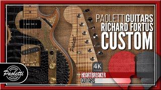 Paoletti Richard Fortus Custom with Black Leather over Chestnut Body | 4K