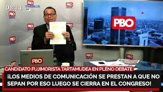 ¡Papelón! Candidato de Fuerza Popular se queda en blanco en pleno debate ¡Vote bien!