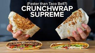 Can I make Taco Bell's Crunchwrap Supreme FASTER than ordering one?