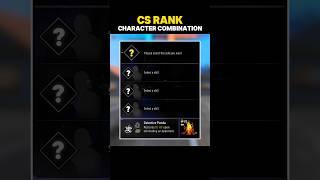 Cs Rank Character Combination | Best Character Combination For Cs Rank #freefire #shorts