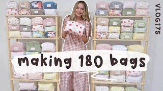batch making 180 makeup carry all bags for my shopify website relaunch studio vlog 175