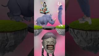 Om namah shivay  and animals vfx youtube short vfx video  #trendingshorts