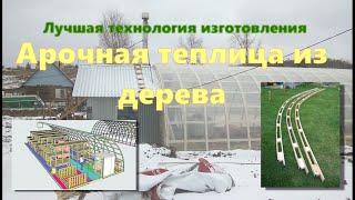 Лучшая зимняя теплица из дерева. 3D проект и постройка.