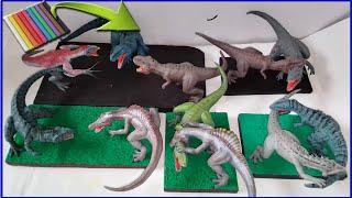 Dinosaur battles with Clay/Plastilina. Jurassic Park/Jurassic World.