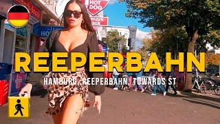 Walking Tour on Reeperbahn, Hamburg, Germany 4K | ASMR Ambience, Virtual Walking