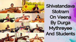 Shiva Tandava Stotram On Veena By Durga Mythreyee and Students |Durga Mythreyee